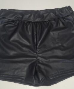 Lederlook shortje