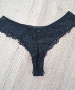 Zwarte kanten string