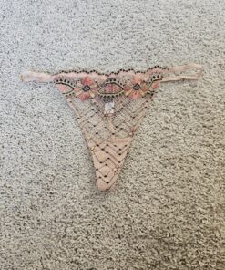 Beige kleurrijke string
