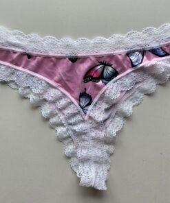 Alternative view of Roze brazilian met vlinders