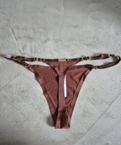 Alternative view of Bruine string met strass
