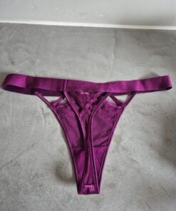 Alternative view of Paars/Roze string met spannend effect