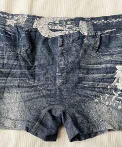 Boxershort met spijkerstof look