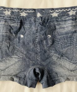 Alternative view of Boxershort met spijkerstof look