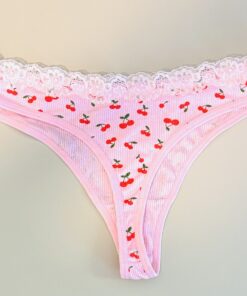 Alternative view of Roze string met kersjes