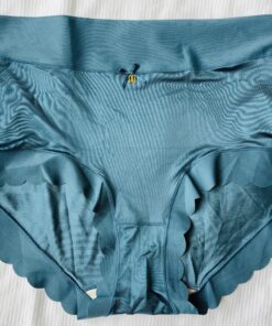 Turquoise satijnen slip