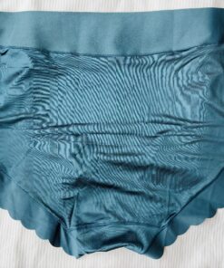 Alternative view of Turquoise satijnen slip