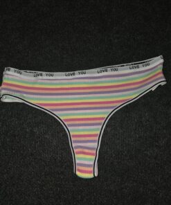 String I love you felle kleur regenboog