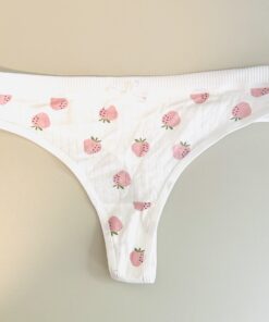 Witte string met appeltjes