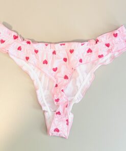 Alternative view of Roze string met hartjes