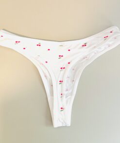 Alternative view of Witte string met kersjes