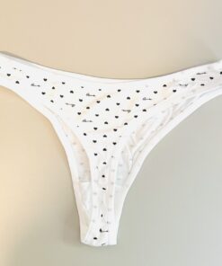 Alternative view of Witte string met hartjes