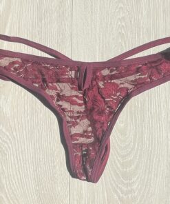 Bordeaux kanten string