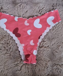 Alternative view of Roze string met hartjes