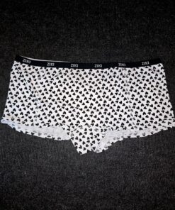 Hipster zwart/wit hartjes