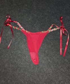 Alternative view of String met strik lintjes en roosjes