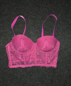 Roze BH in korsetstijl