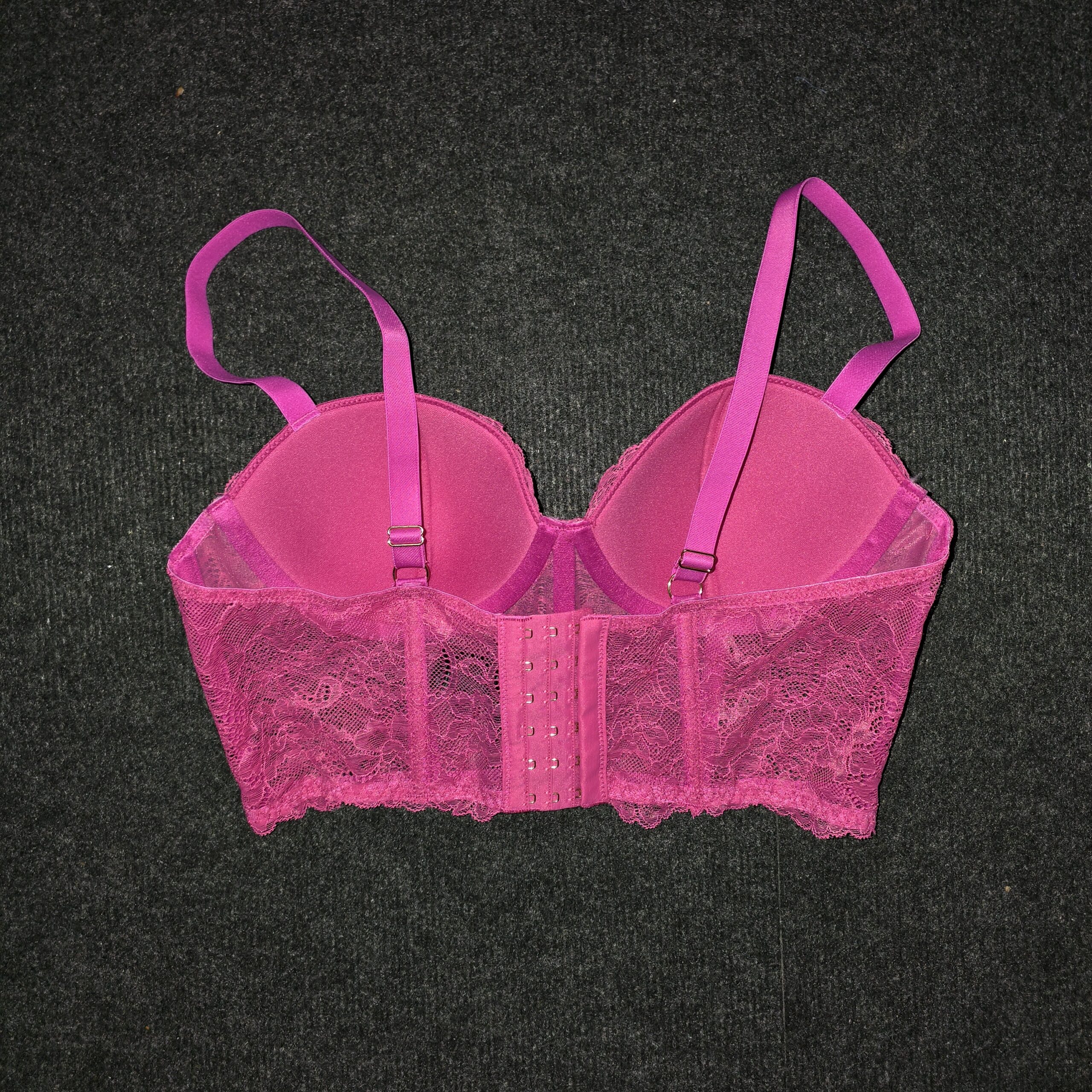 Roze BH in korsetstijl - Afbeelding 2