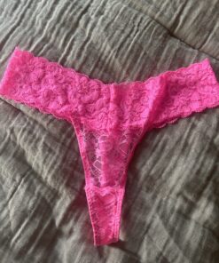 Roze kanten string