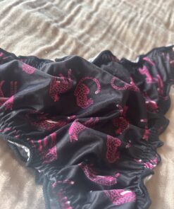 Zwarte string met paarse pantertjes - Afbeelding 3